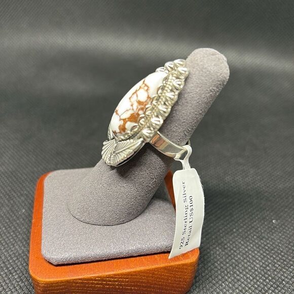 NWT size 6 wild horse Jasper 925 Sterling silver Ring - Picture 2 of 2